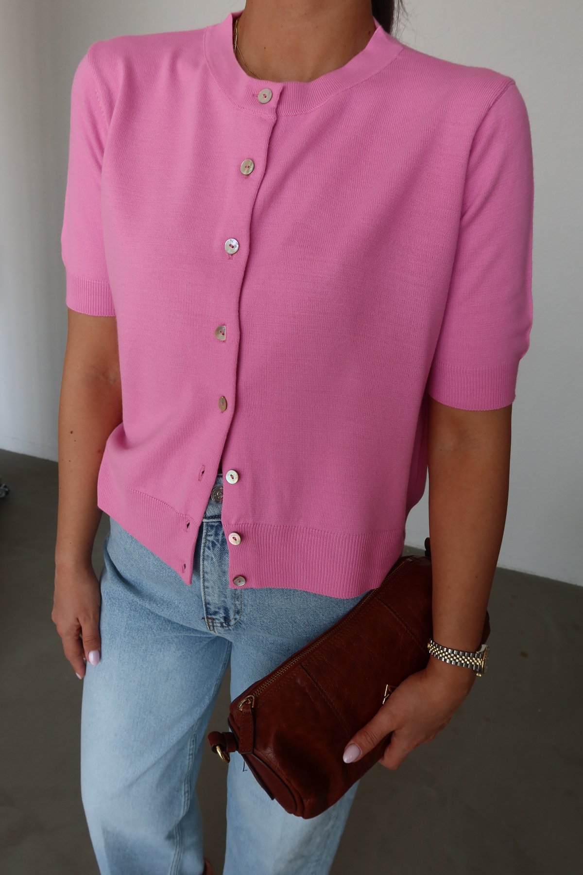 Kısa Kol Basic Hırka