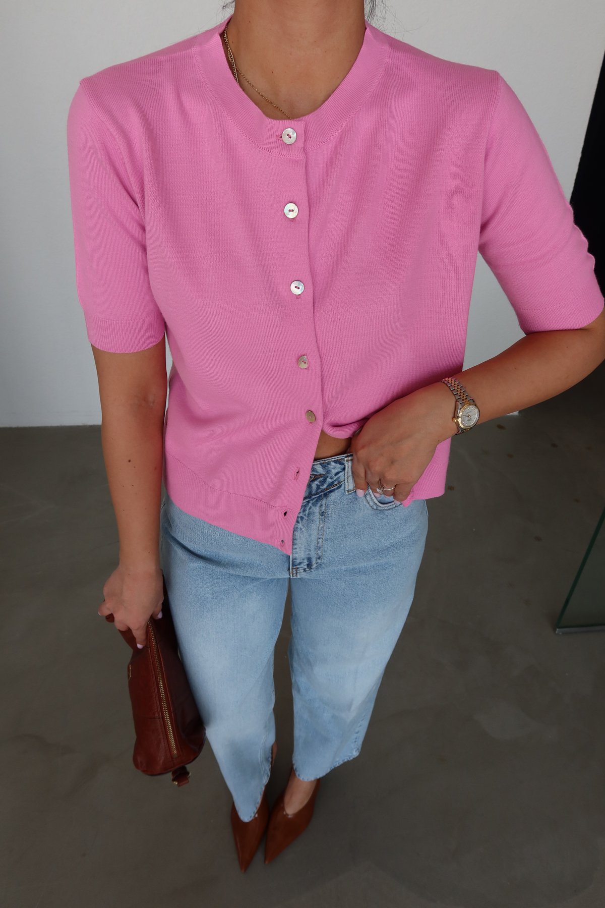 Kısa Kol Basic Hırka