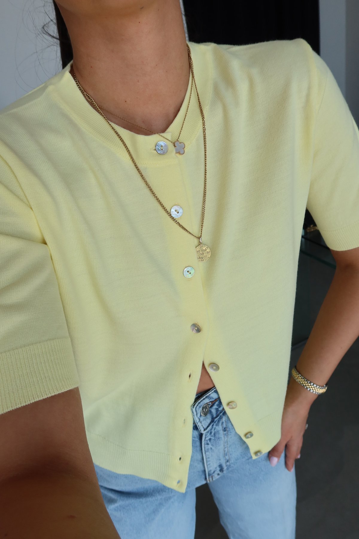 Kısa Kol Basic Hırka