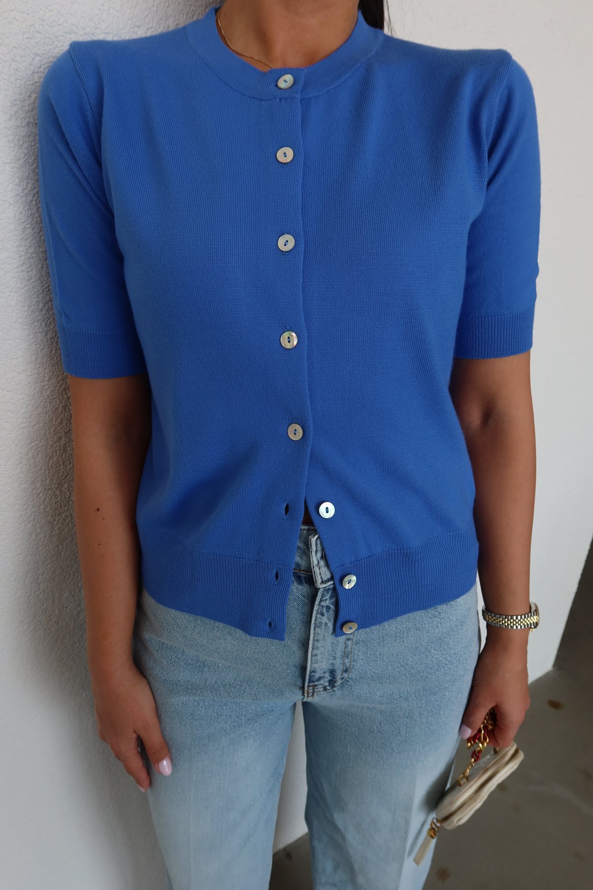 Kısa Kol Basic Hırka