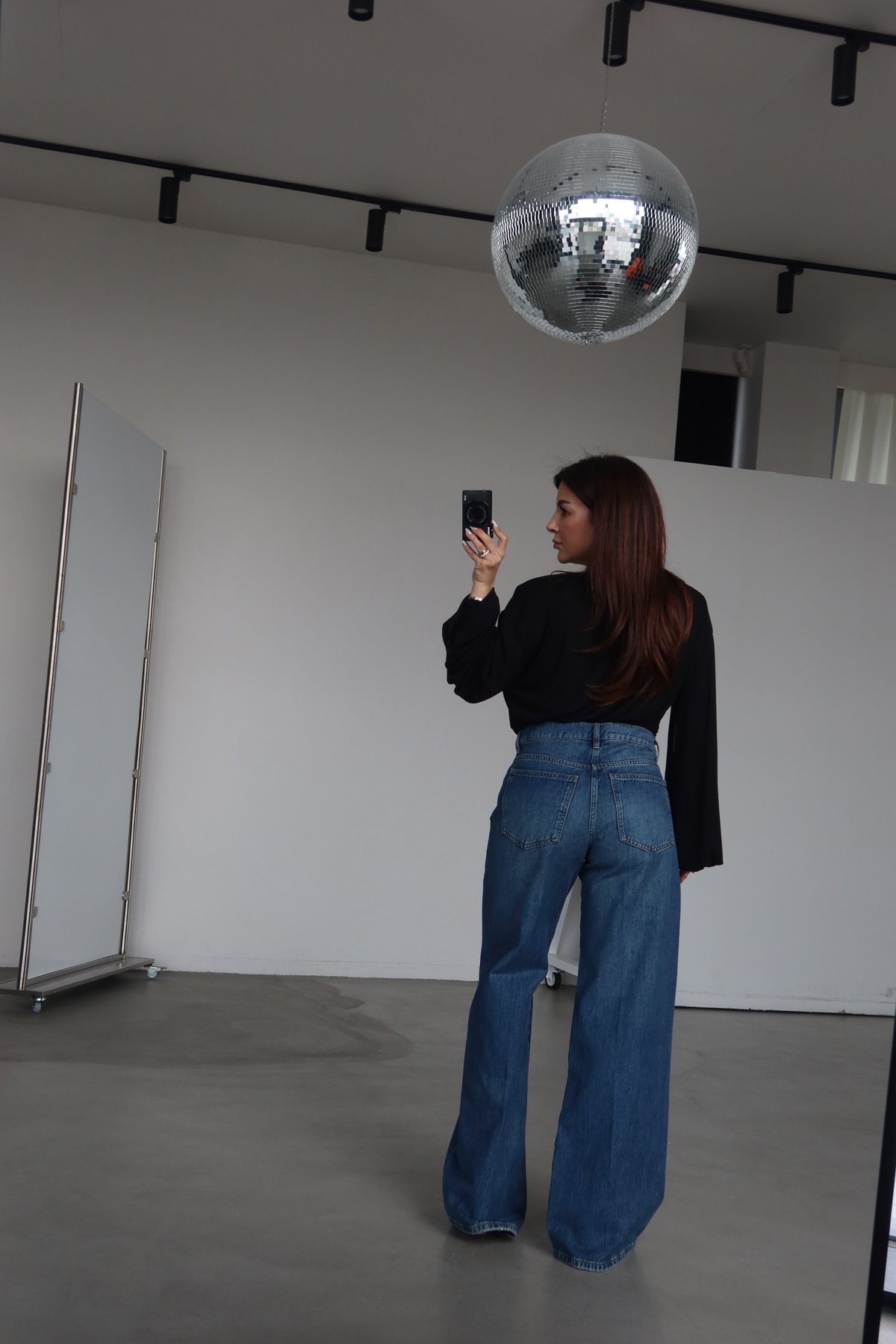 Geniş Paça Straight Jean