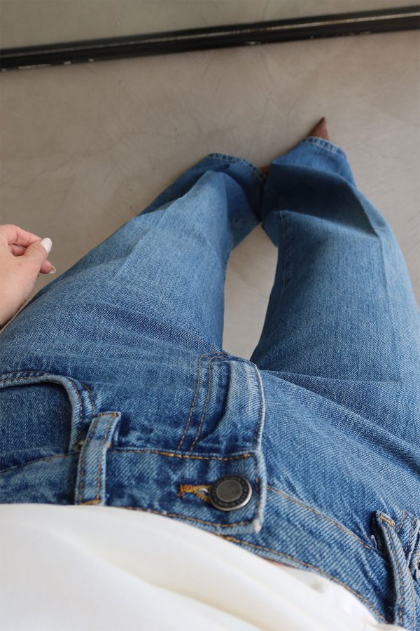 Geniş Paça Straight Jean