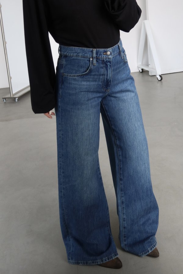 Geniş Paça Straight Jean