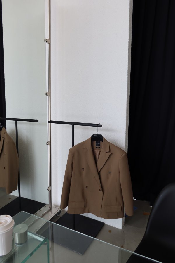 Dikiş Detaylı Kruvaze Ceket