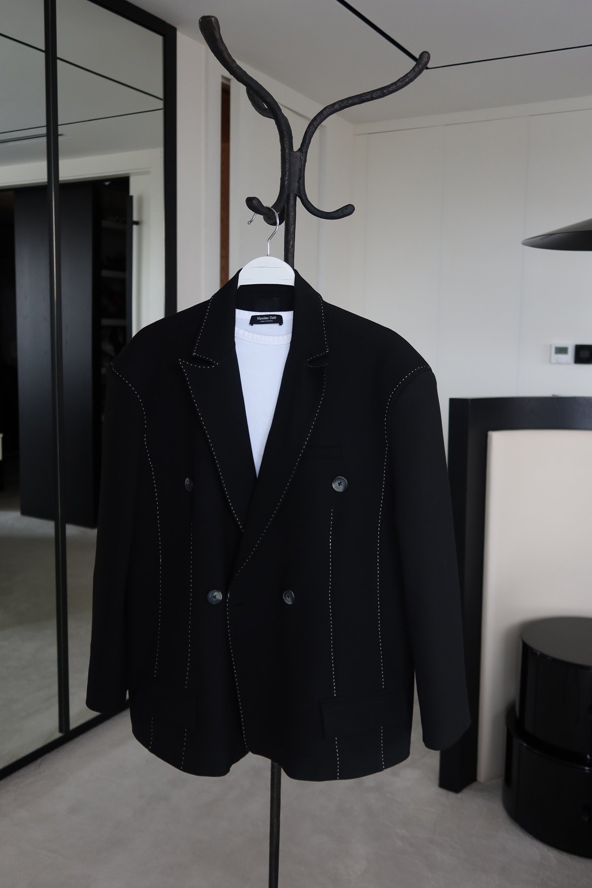 Dikiş Detaylı Kruvaze Ceket