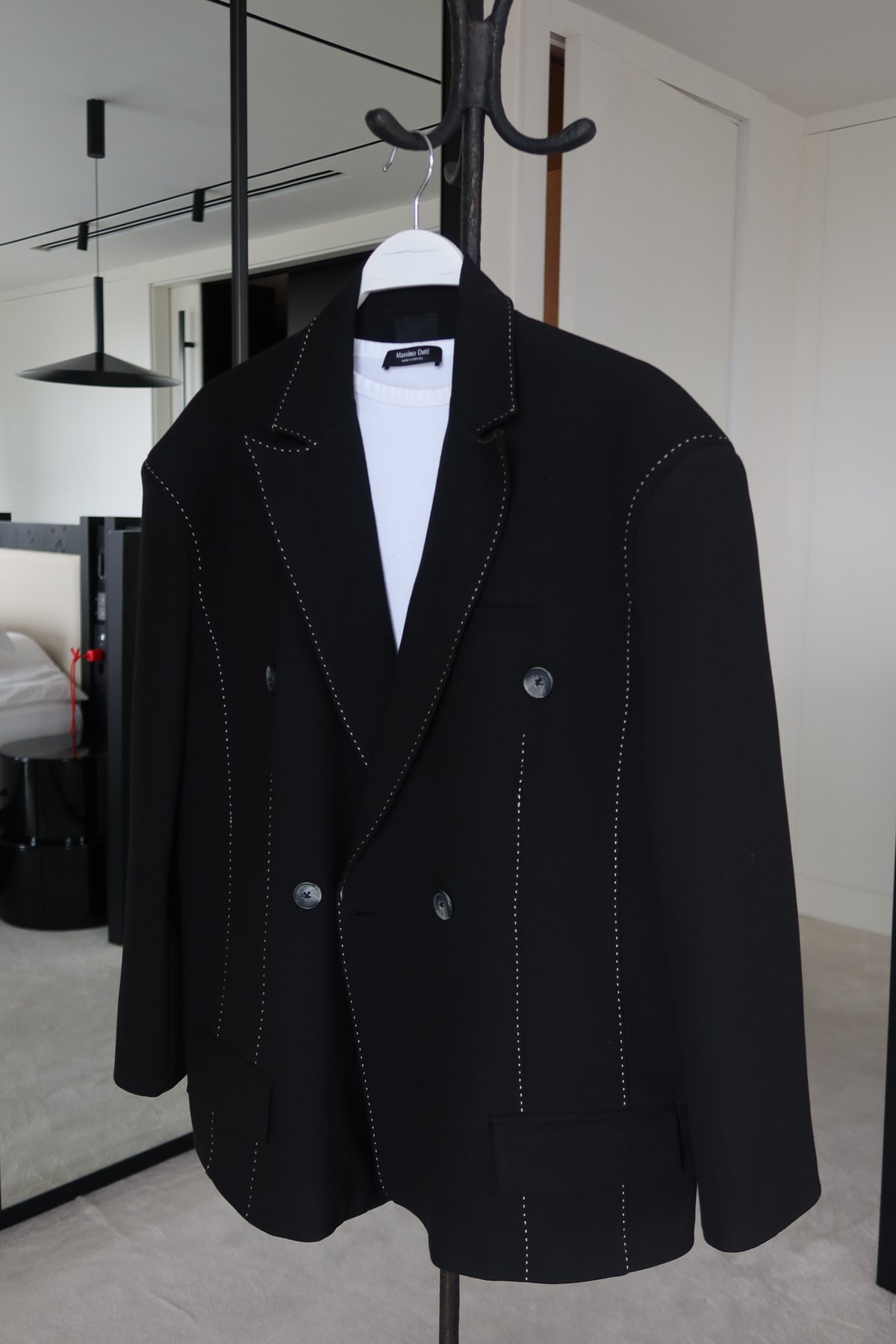 Dikiş Detaylı Kruvaze Ceket