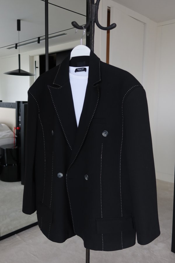 Dikiş Detaylı Kruvaze Ceket