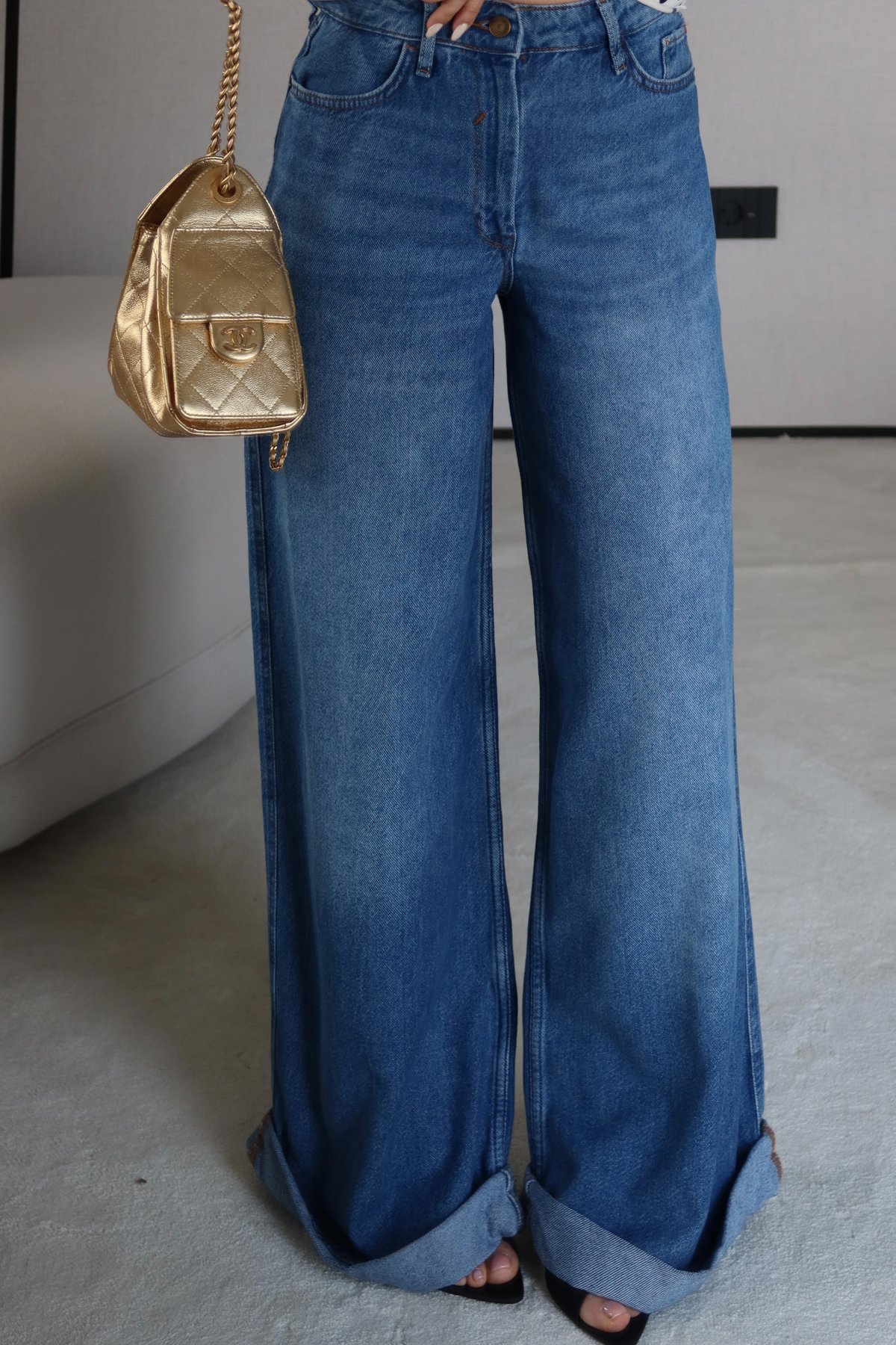 Duble Paça Yumuşak Dokulu Jean