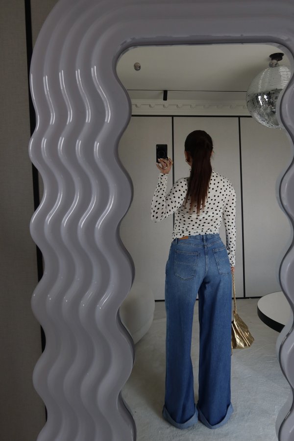 Duble Paça Yumuşak Dokulu Jean