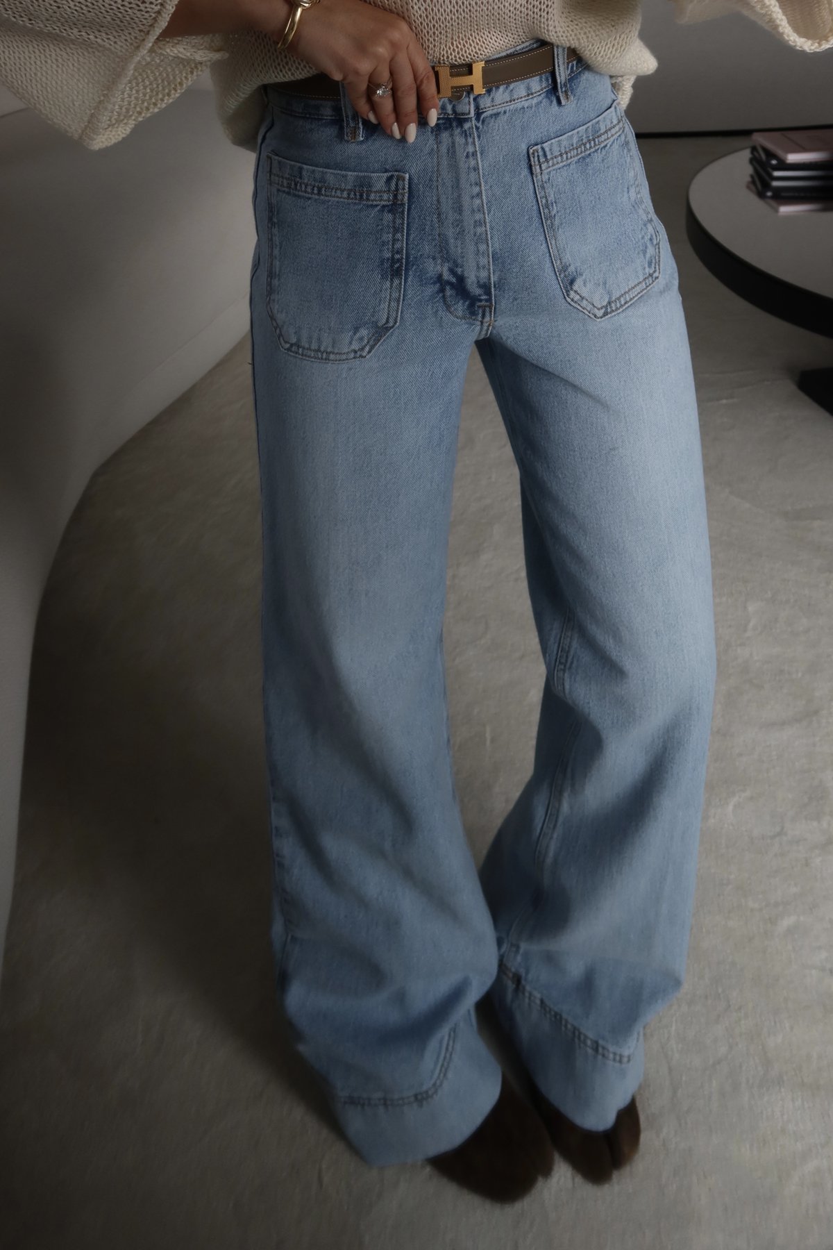 Cep Detaylı Yıkamalı Jean