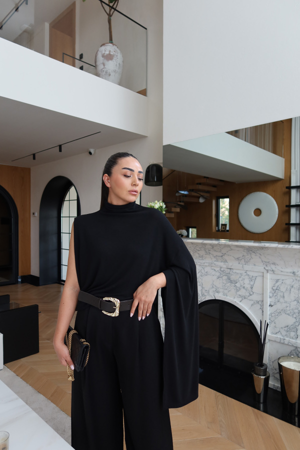 Balıkçı Yaka Tek Kol Bluz