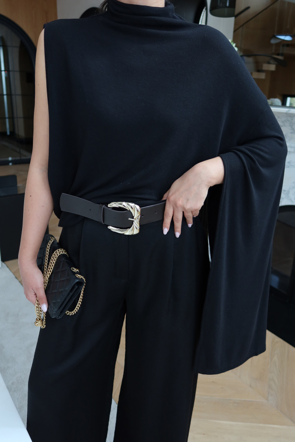 Balıkçı Yaka Tek Kol Bluz