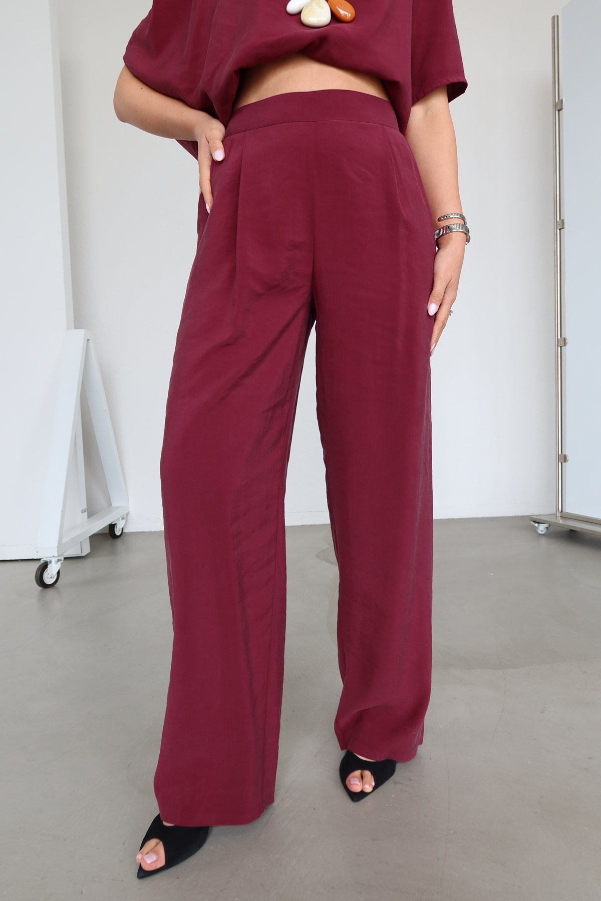 Beli Lastikili Modal Pantolon