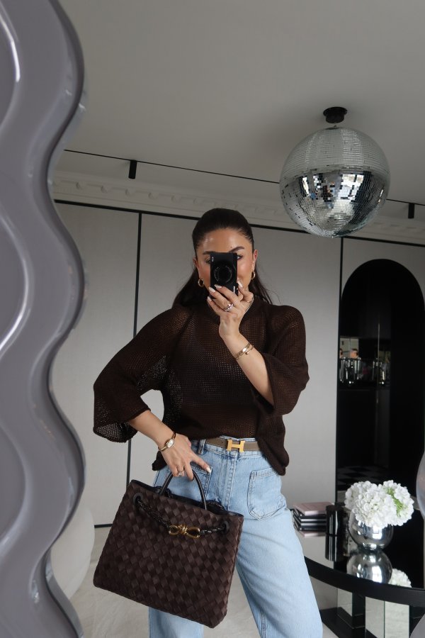 Bisiklet Yaka Merserize Triko