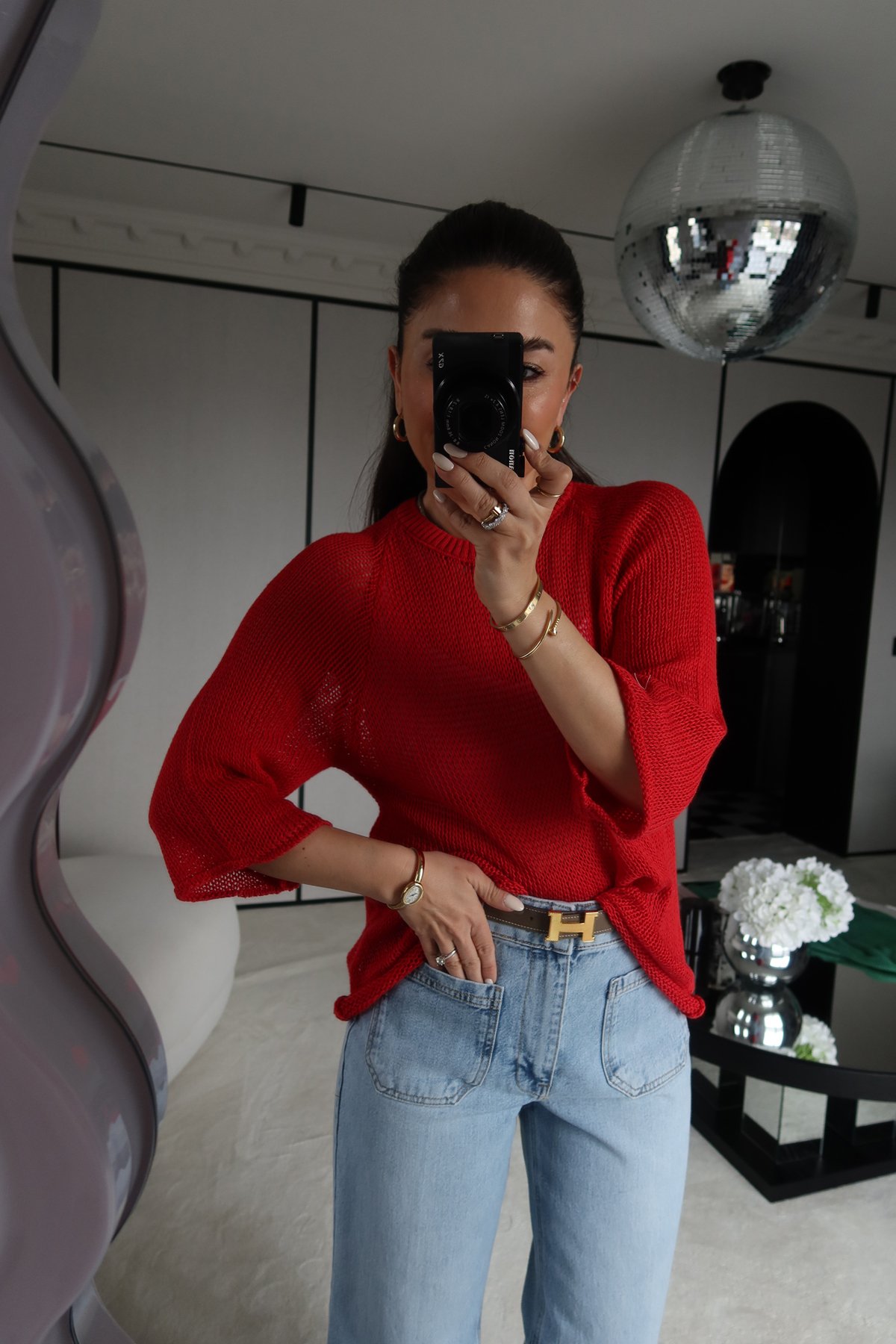 Bisiklet Yaka Merseriz Triko