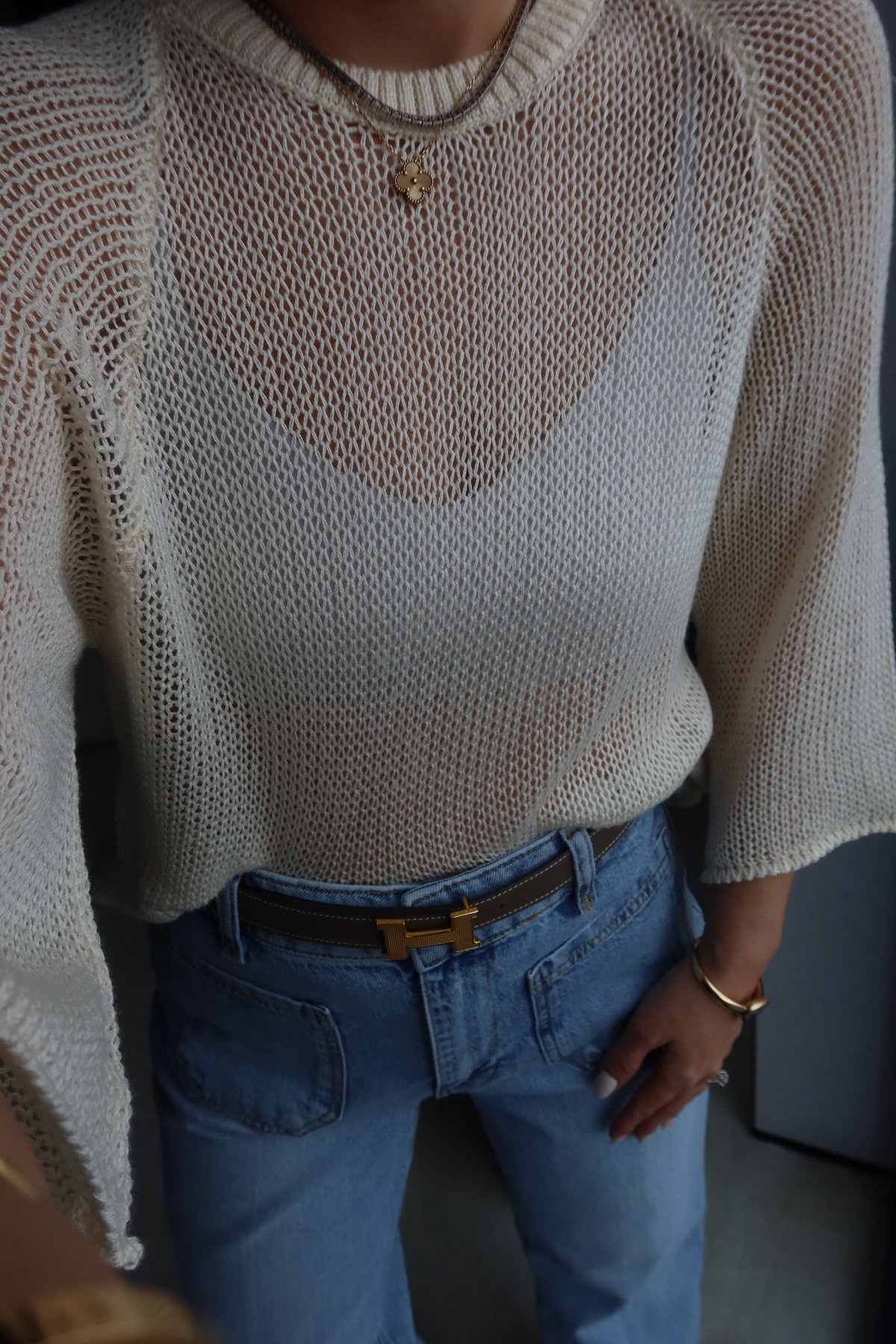 Bisiklet Yaka Merseriz Triko