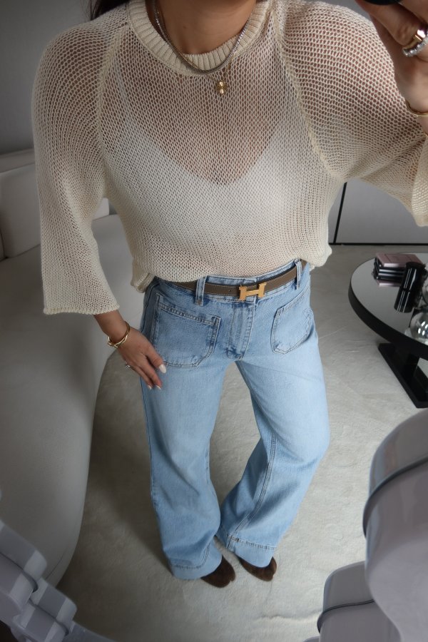 Bisiklet Yaka Merserize Triko