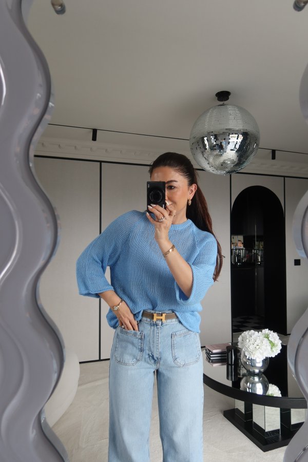 Bisiklet Yaka Merserize Triko