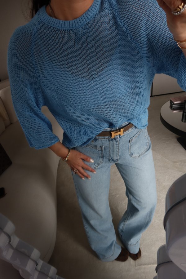 Bisiklet Yaka Merserize Triko