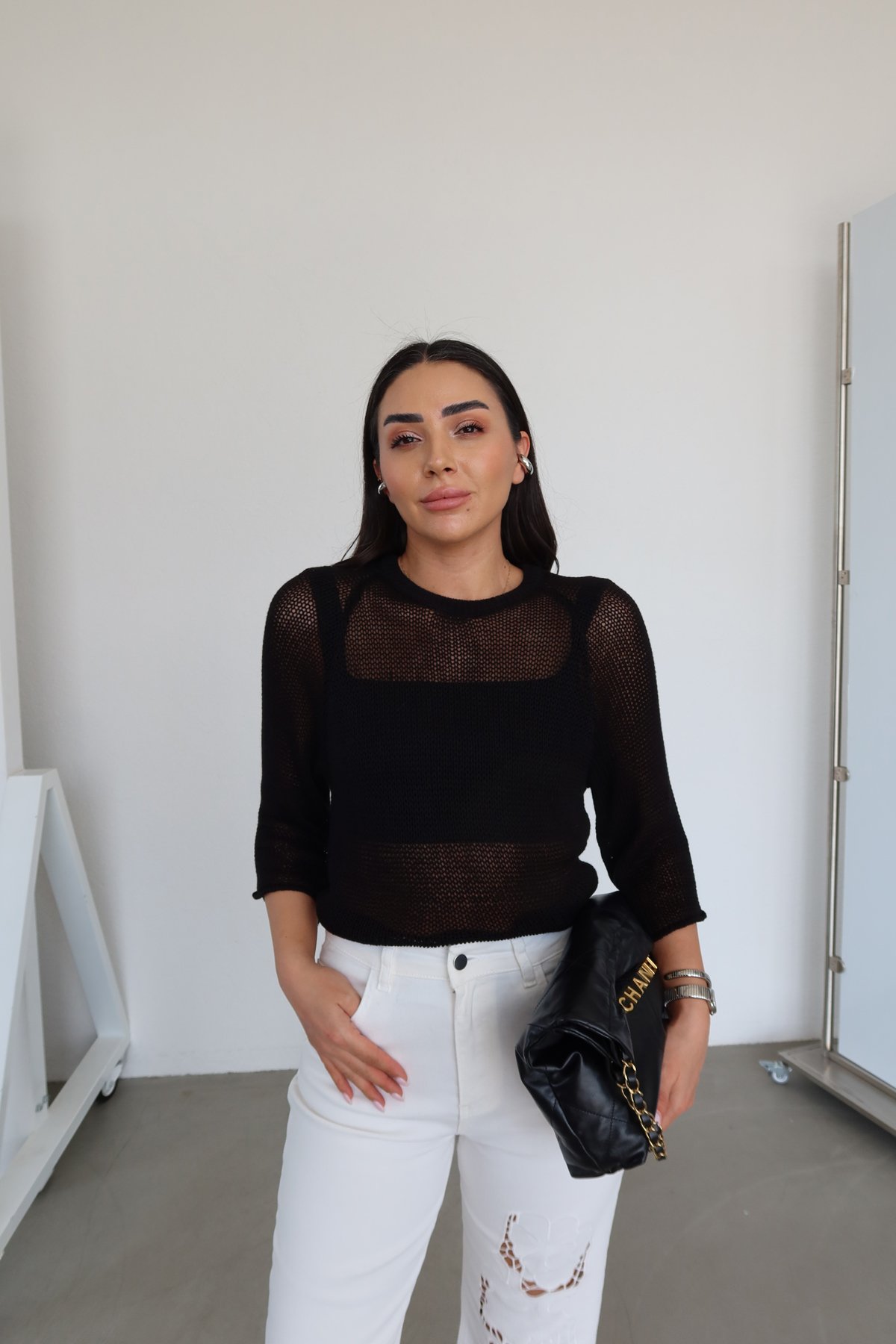 Bisiklet Yaka Merseriz Triko