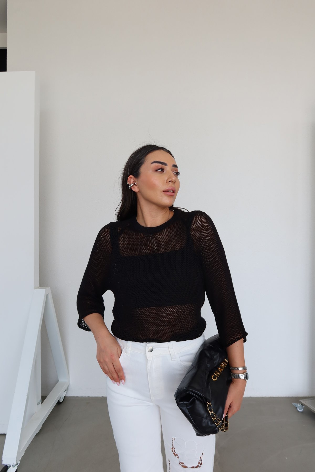 Bisiklet Yaka Merseriz Triko