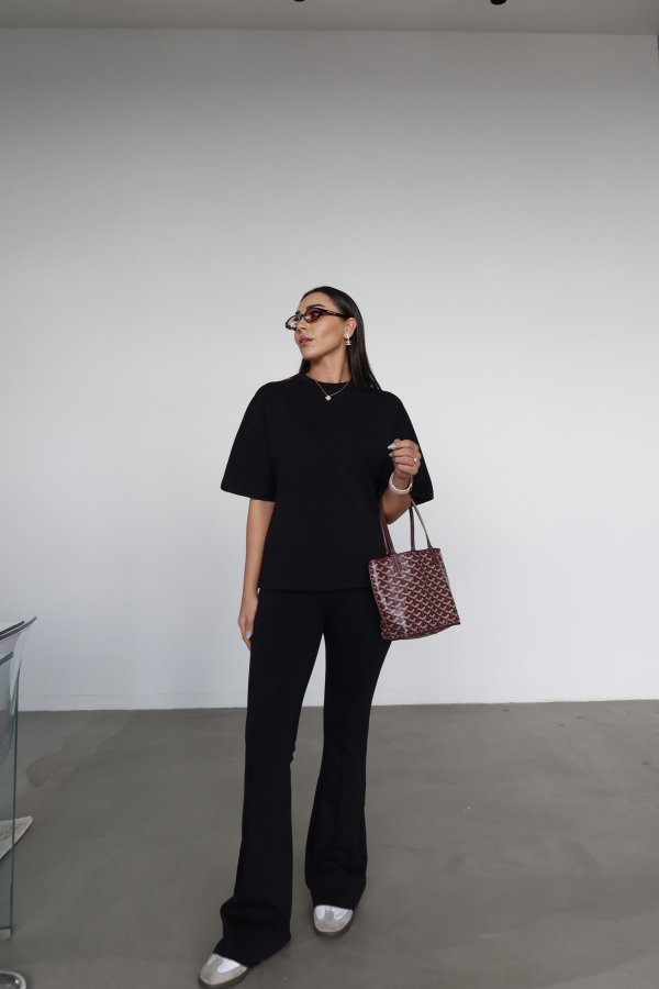 İspanyol Paça Önden Dikişli Pantolon