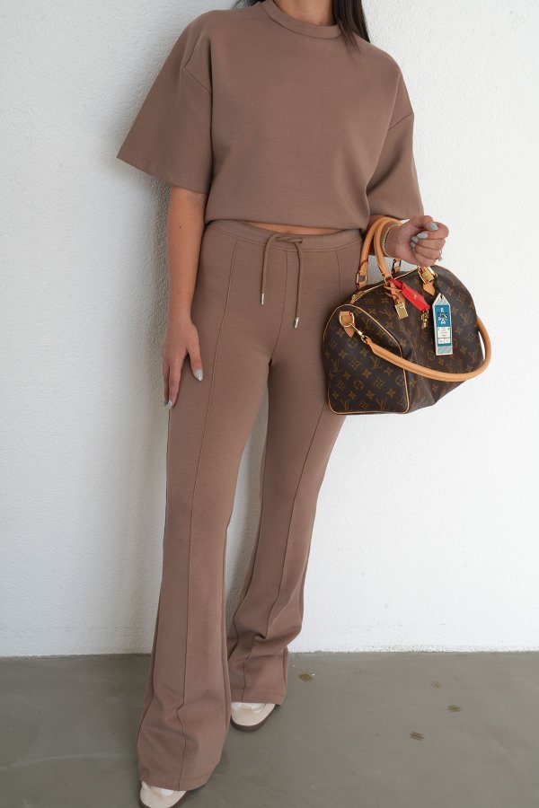 İspanyol Paça Önden Dikişli Pantolon