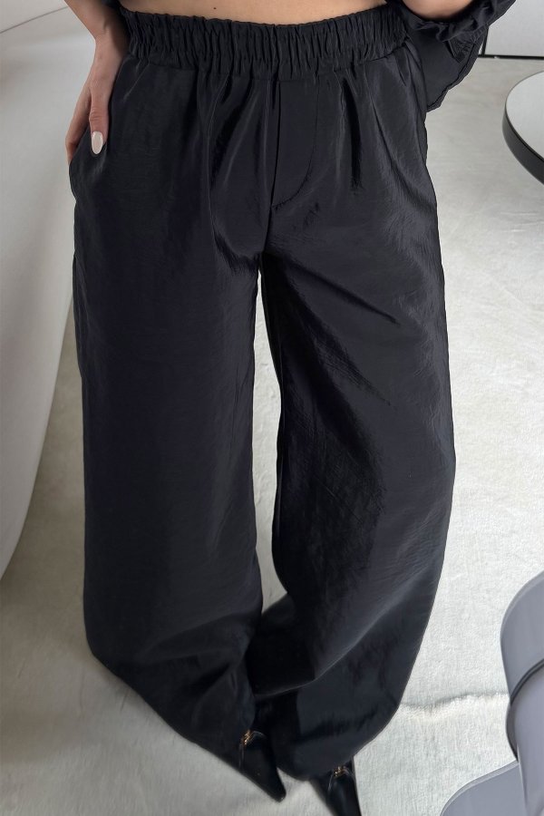 Balon Kol Gipeli Gömlek Pantolon Takım