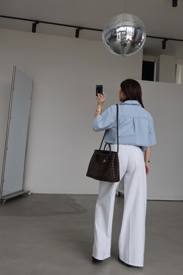 Yumuşak Dokulu Kemerli Wideleg Jean