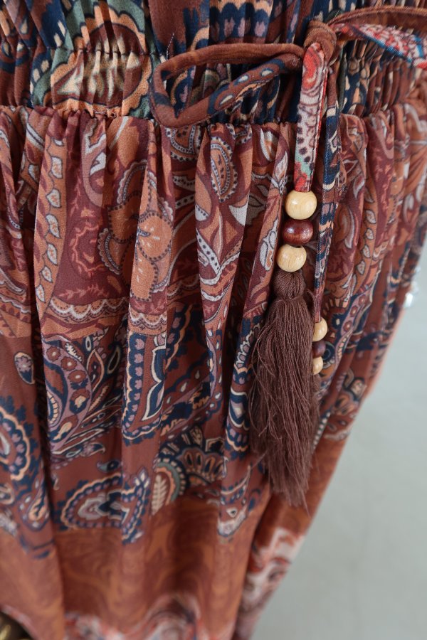 Etnik Desen Pileli Etek