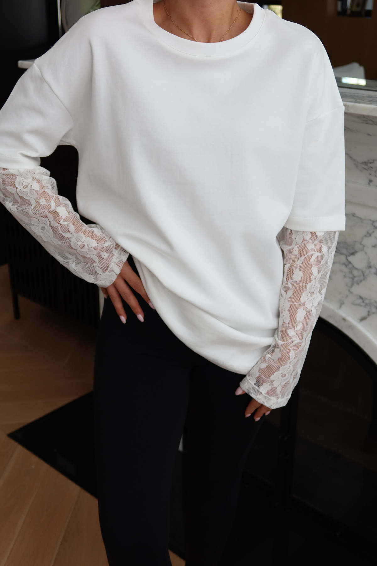 Kolları Dantelli Bluz