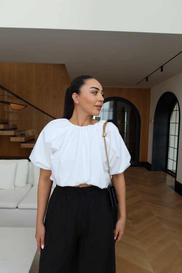 Balon Kol Oversize Bluz