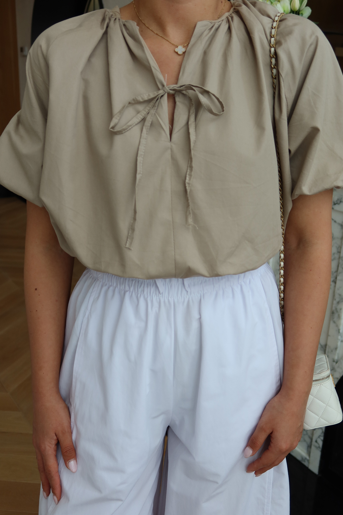 Balon Kol Oversize Bluz