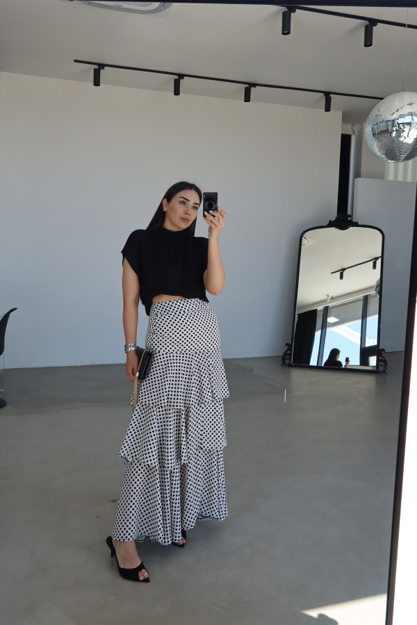 Kat Kat Puantiye Etek