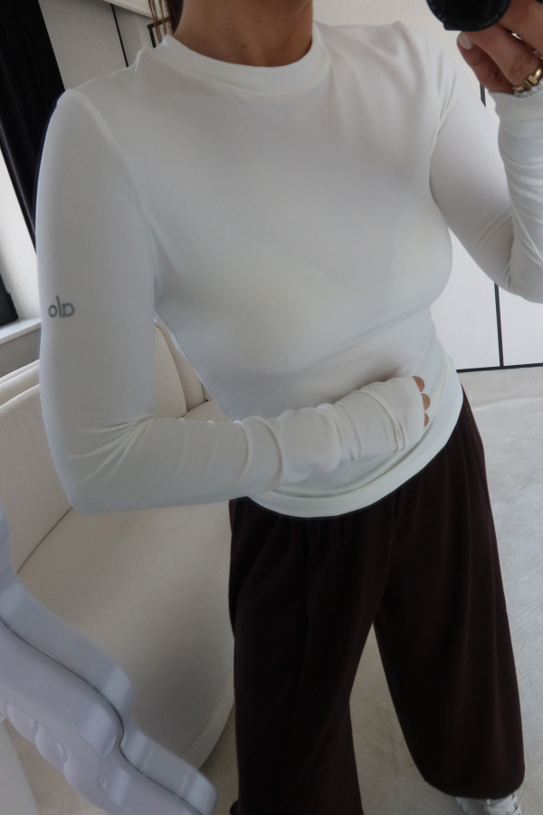 Uzun Kollu Likralı Basic Tshirt