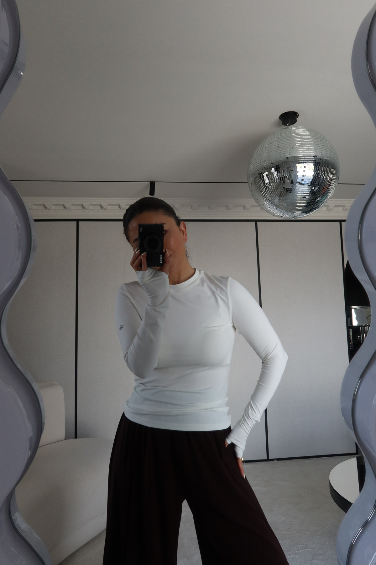 Uzun Kollu Likralı Basic Tshirt