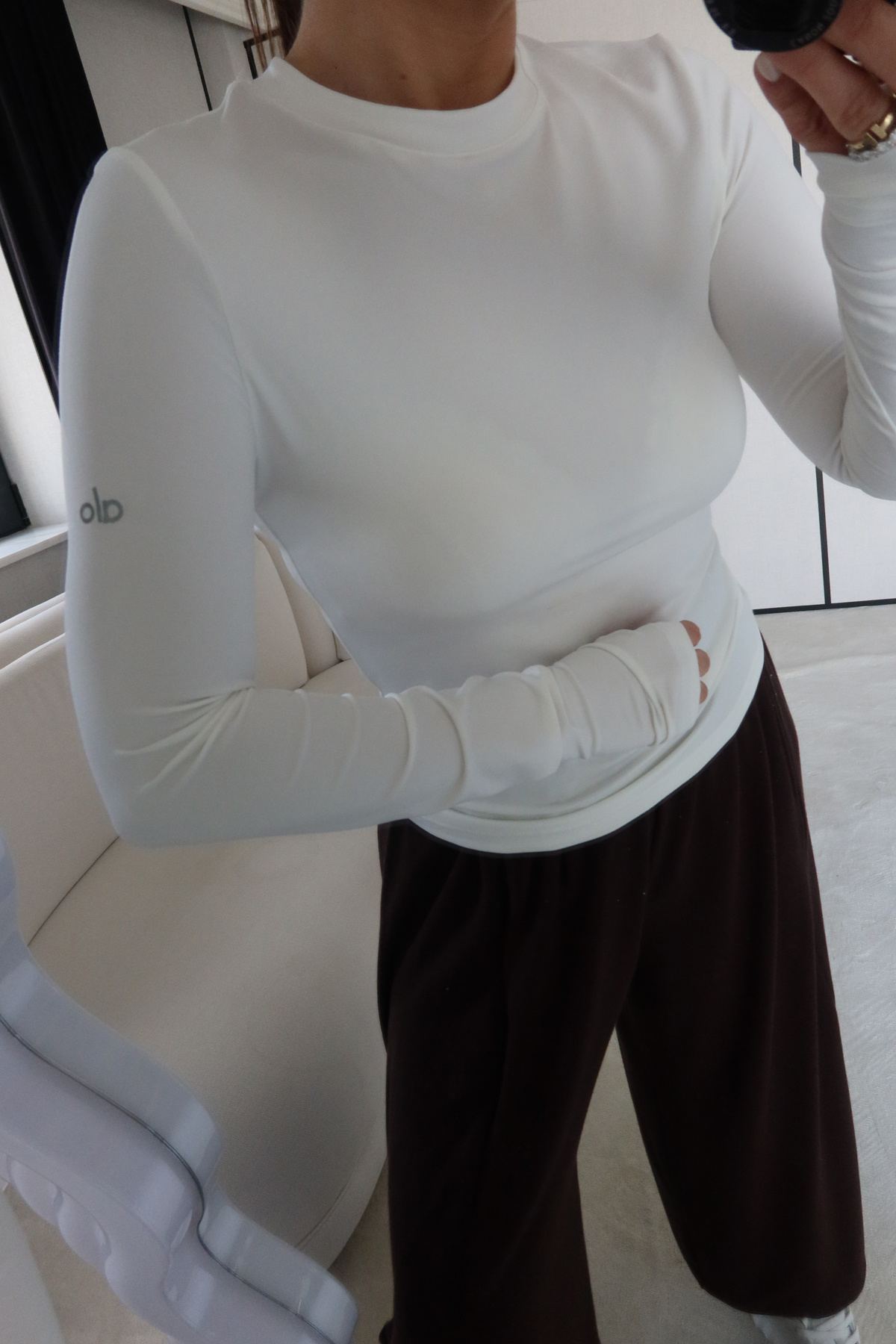 Uzun Kollu Likralı Basic Tshirt