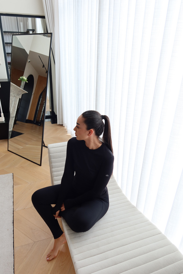 Uzun Kollu Likralı Basic Tshirt