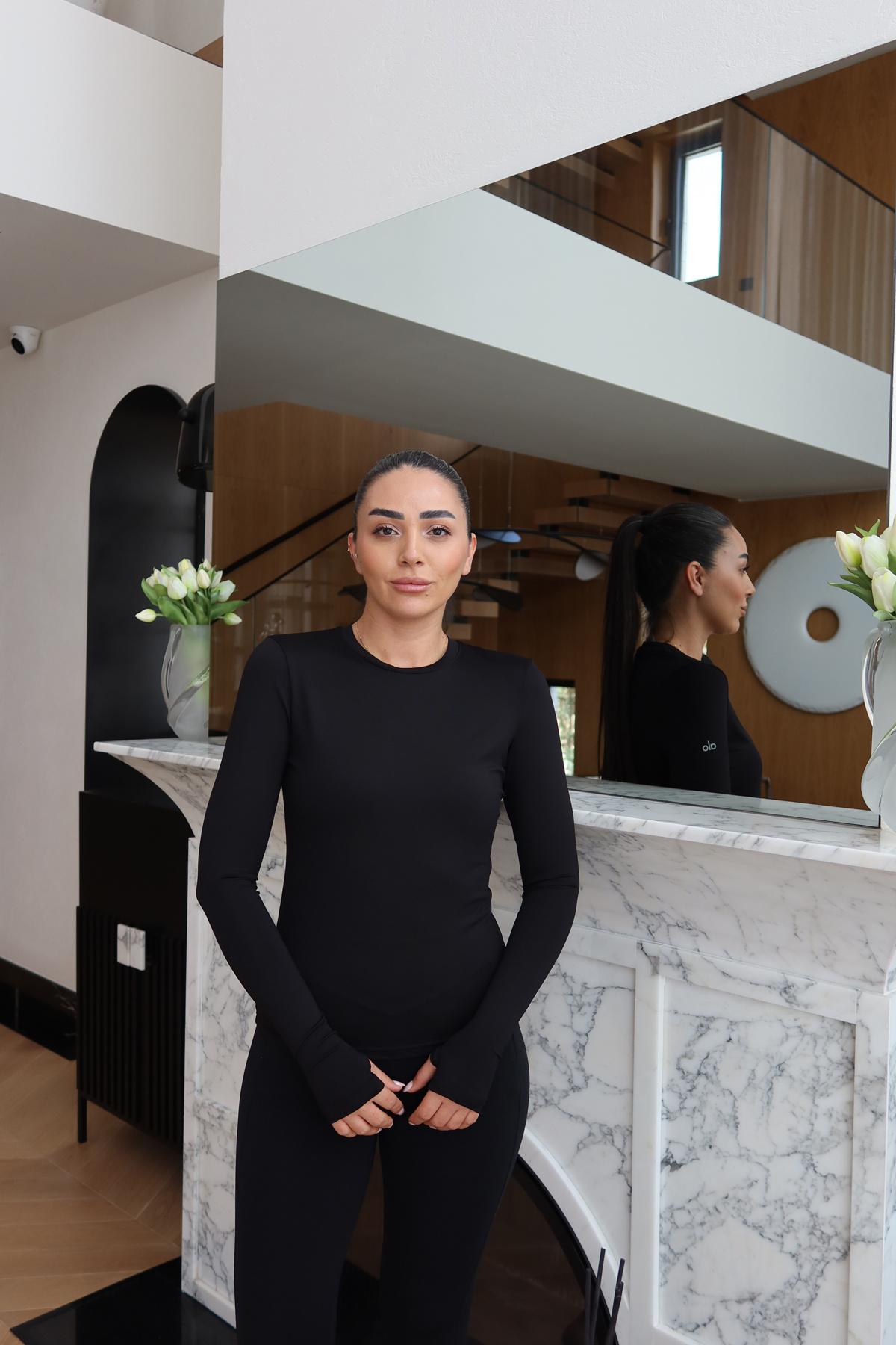 Uzun Kollu Likralı Basic Tshirt