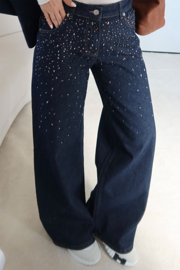 Taşları Renkli Palazzo Jean