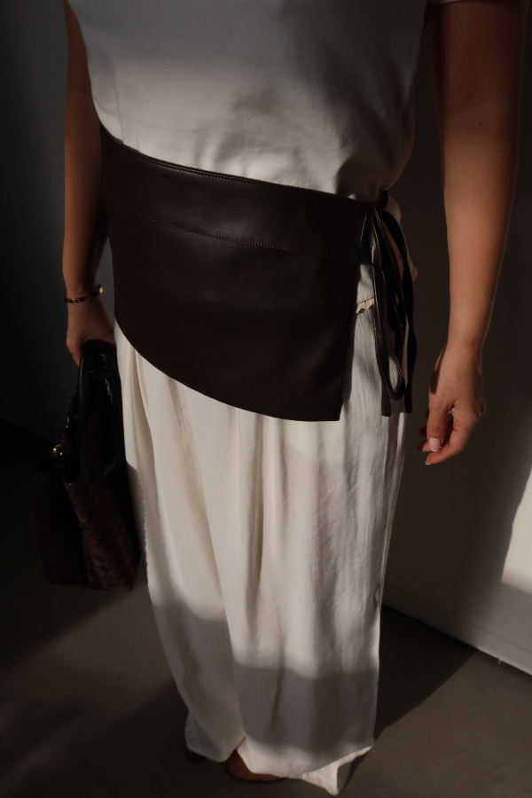 Bağlamalı Deri Büstiyer