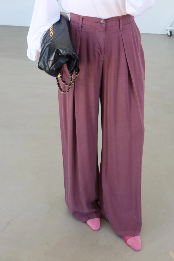 Beli Lastikli Geniş Kalıp Pantolon