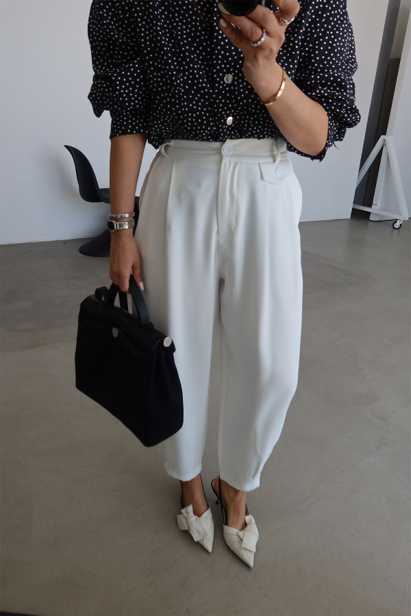 Süs Cepli Şalvar Pantolon