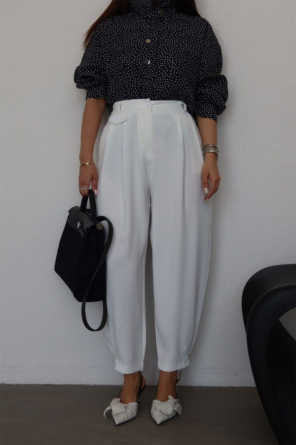 Süs Cepli Şalvar Pantolon