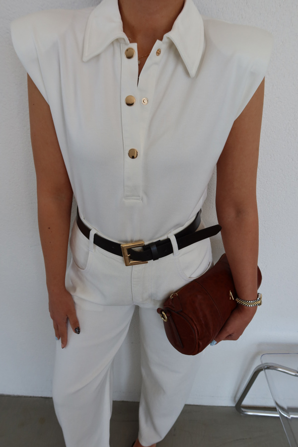 Gömlek Yaka Çıtçıtlı Bodysuit