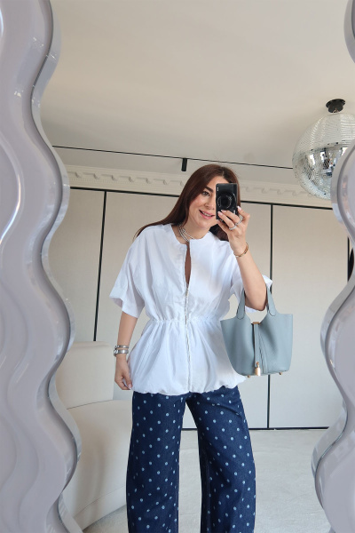 Fermuarlı Bel Büzgülü Ceket