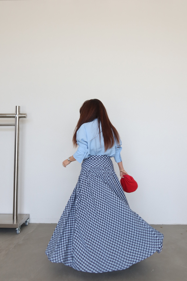 Asimetrik Kesim Ekoseli Etek