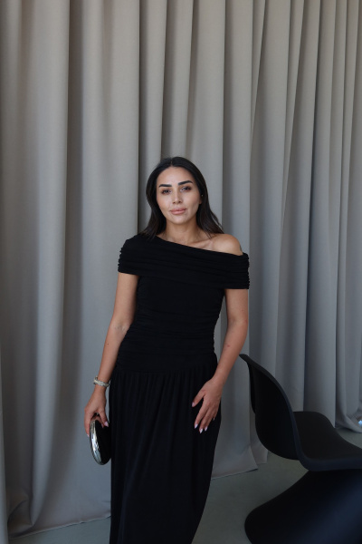 Bel Büzgülü Parça Detaylı Elbise