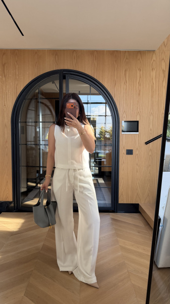 Bağcıklı Pantolon Bluz Takım