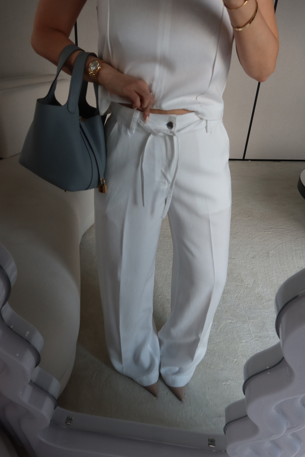 Bağcıklı Pantolon Bluz Takım
